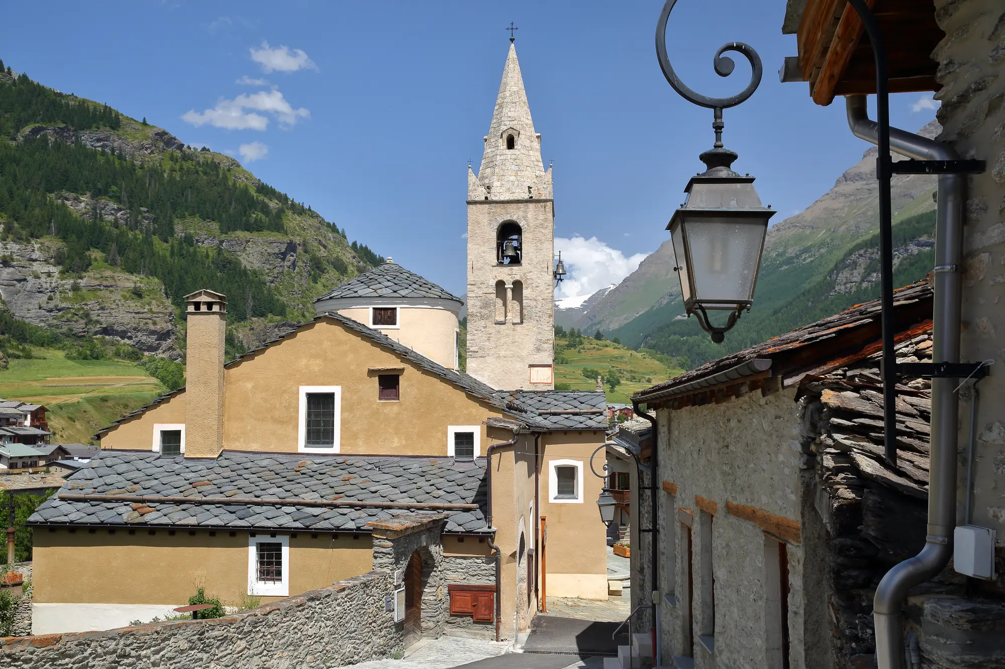 Le village de Lanslevillard à Val Cenis