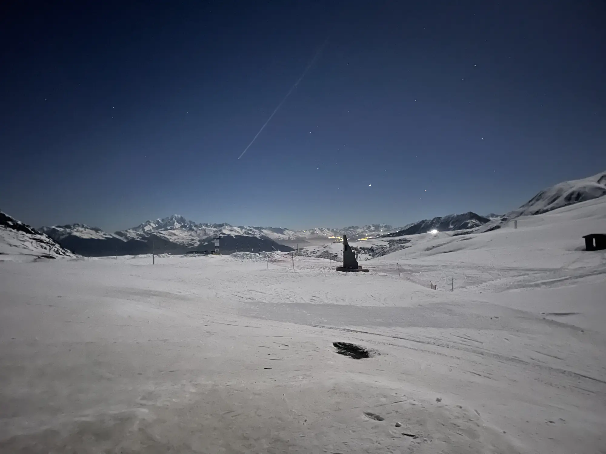 La liaison skiable vers le col de Valmorel